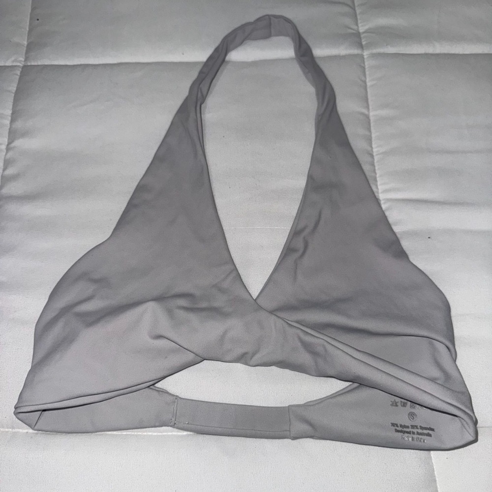 CSB Light Gray Halter Bralette